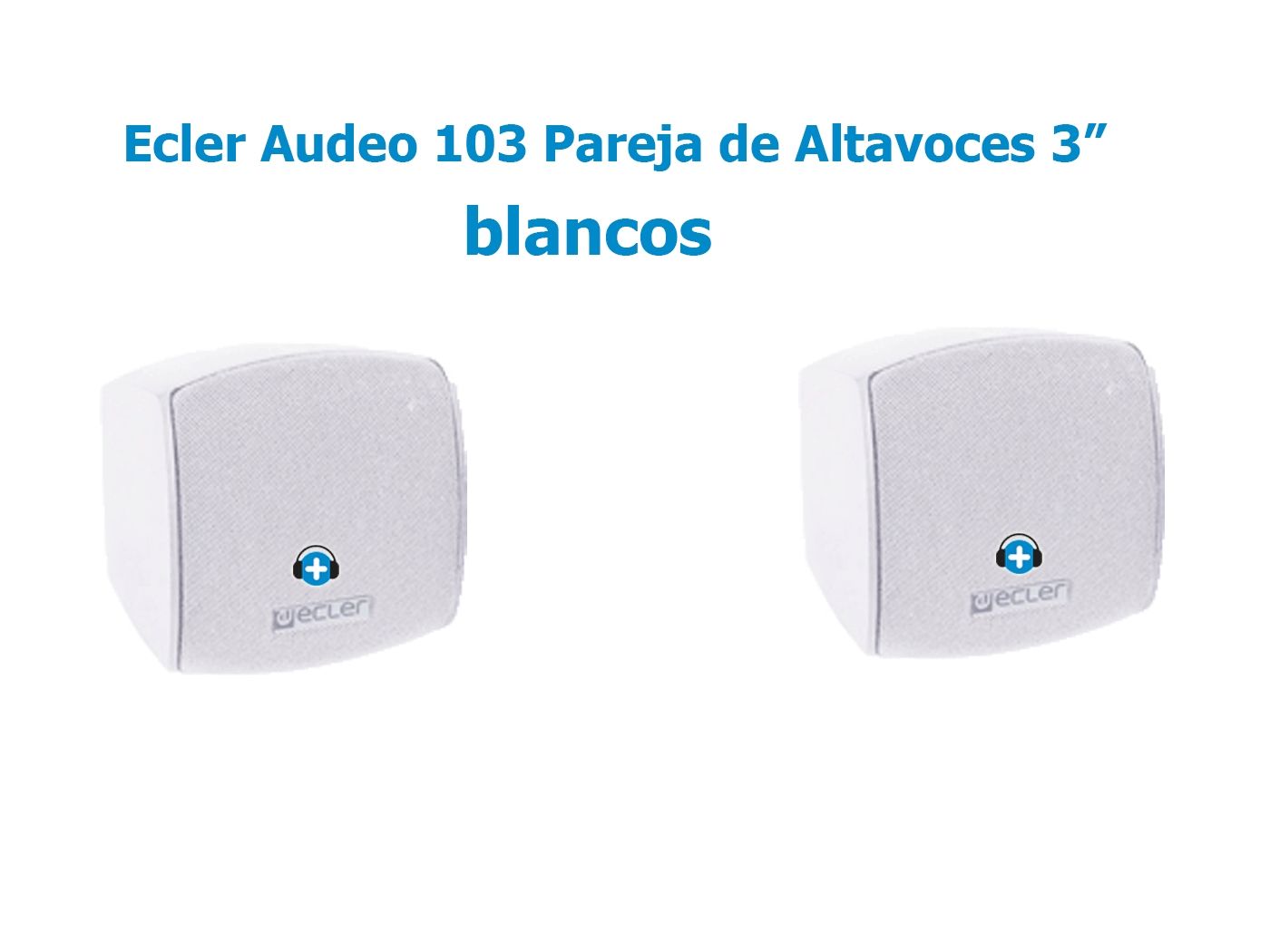 ECLER AUDEO103 Pareja de Cajas Acústicas  3"  2 vías 25 WRMS Color Blanco - 4