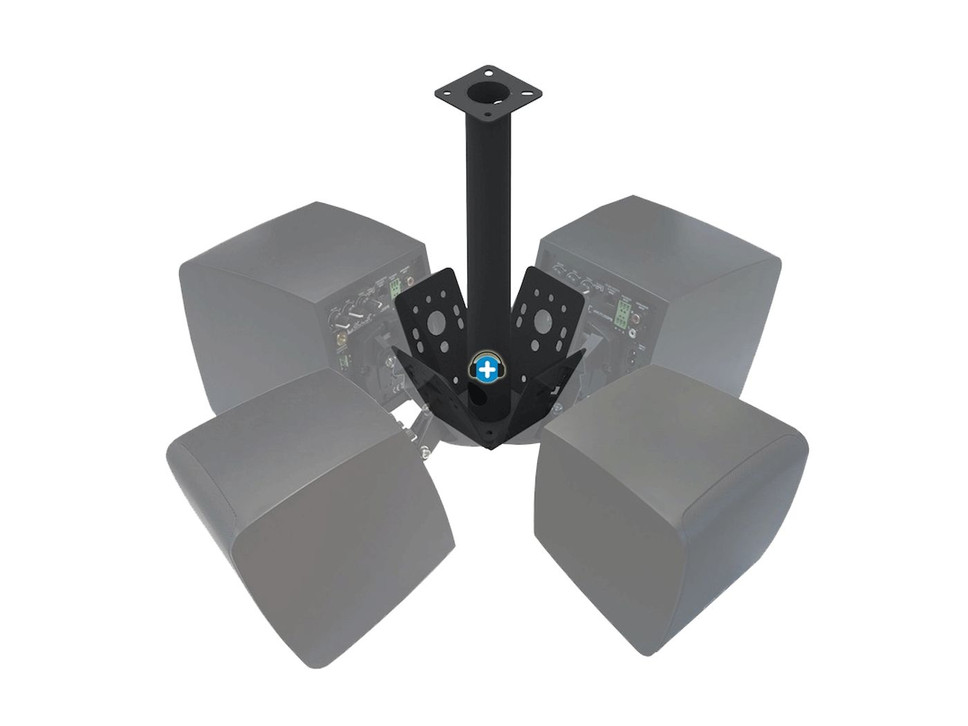 ECLER  PCS124 Accesorio para montaje en clúster en techo Color Negro - 6