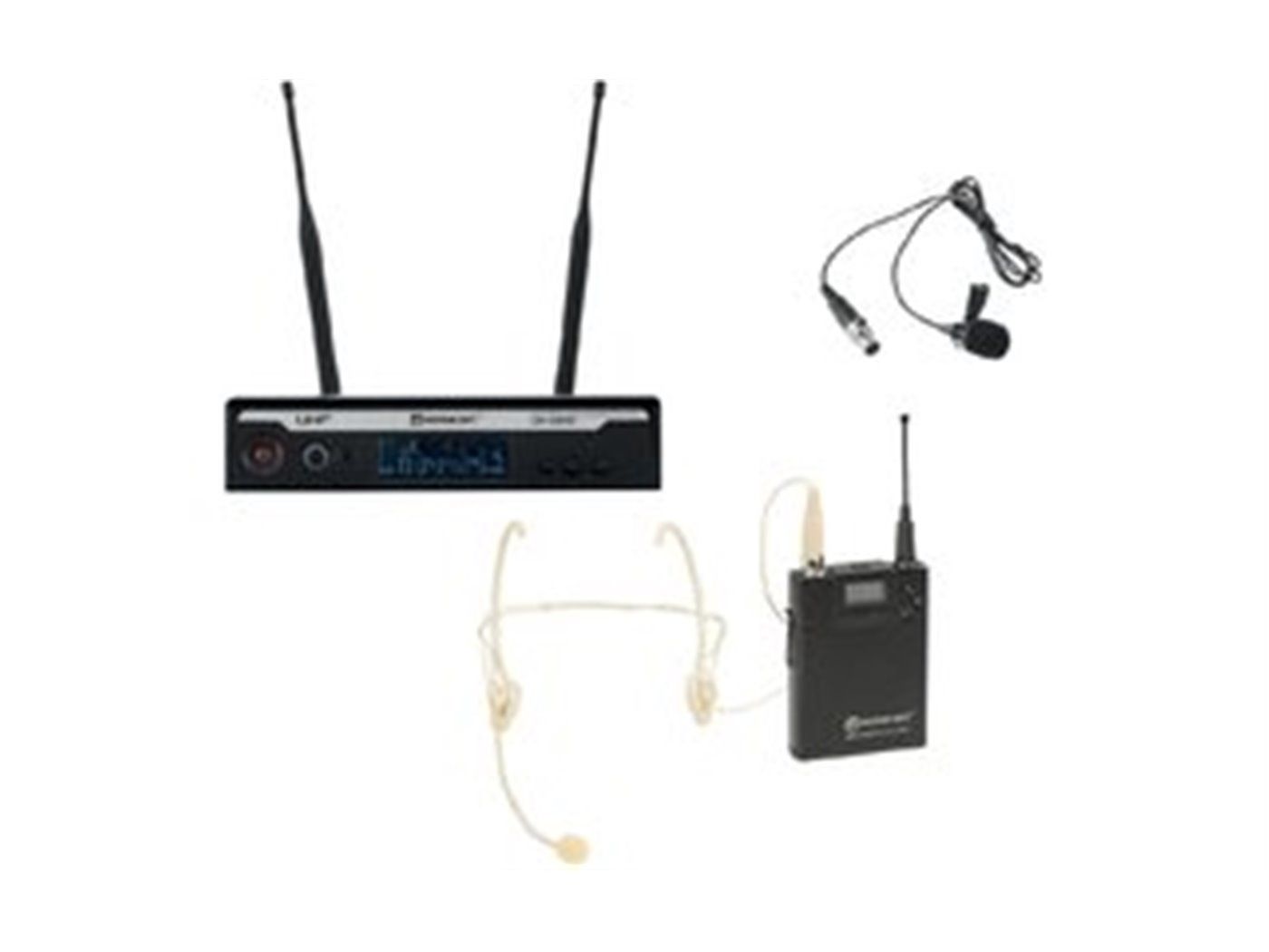 Relacart Set UR-222S Bodypack with HM-600S Headset and Lavalier