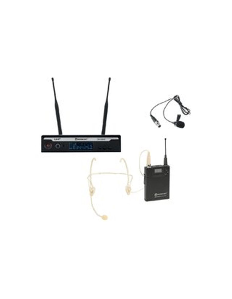 Relacart Set UR-222S Bodypack with HM-600S Headset and Lavalier