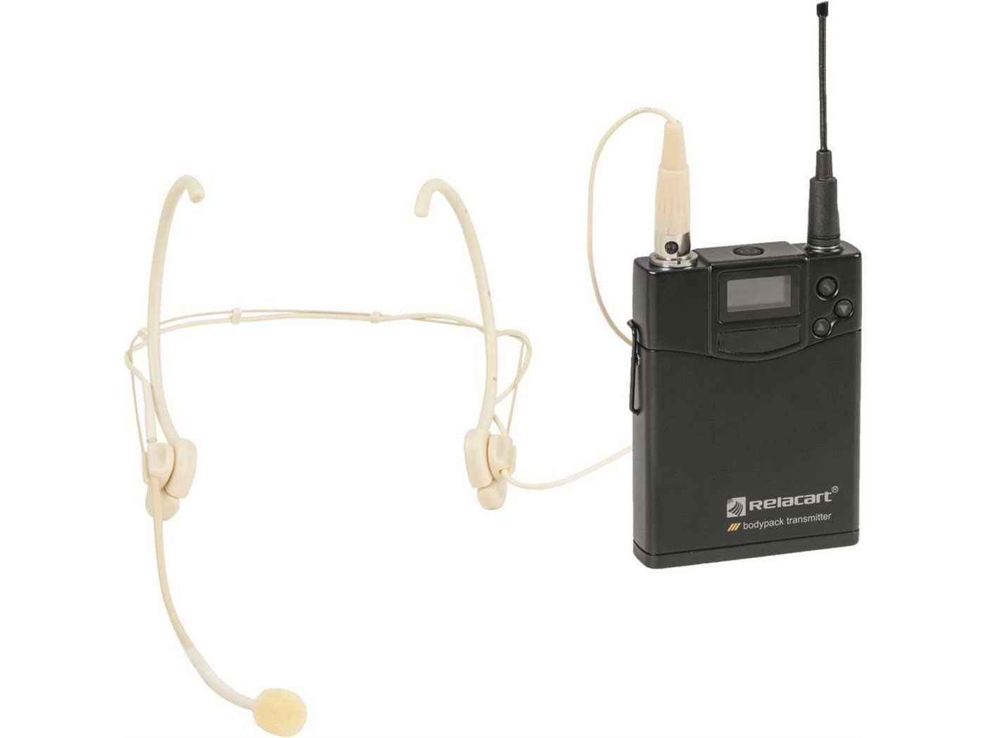 Relacart Set UR-222S Bodypack with HM-600S Headset and Lavalier