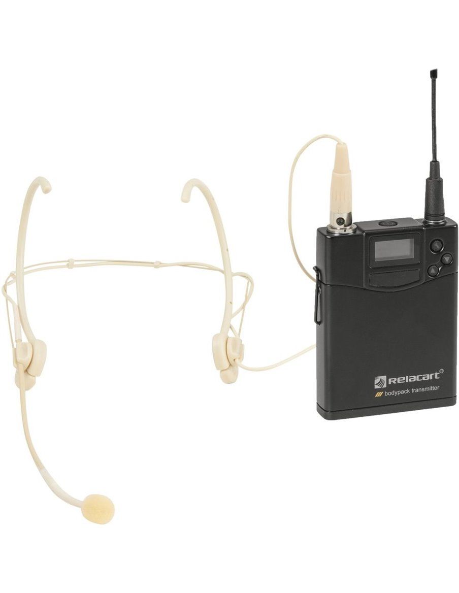 Relacart Set UR-222S Bodypack with HM-600S Headset and Lavalier
