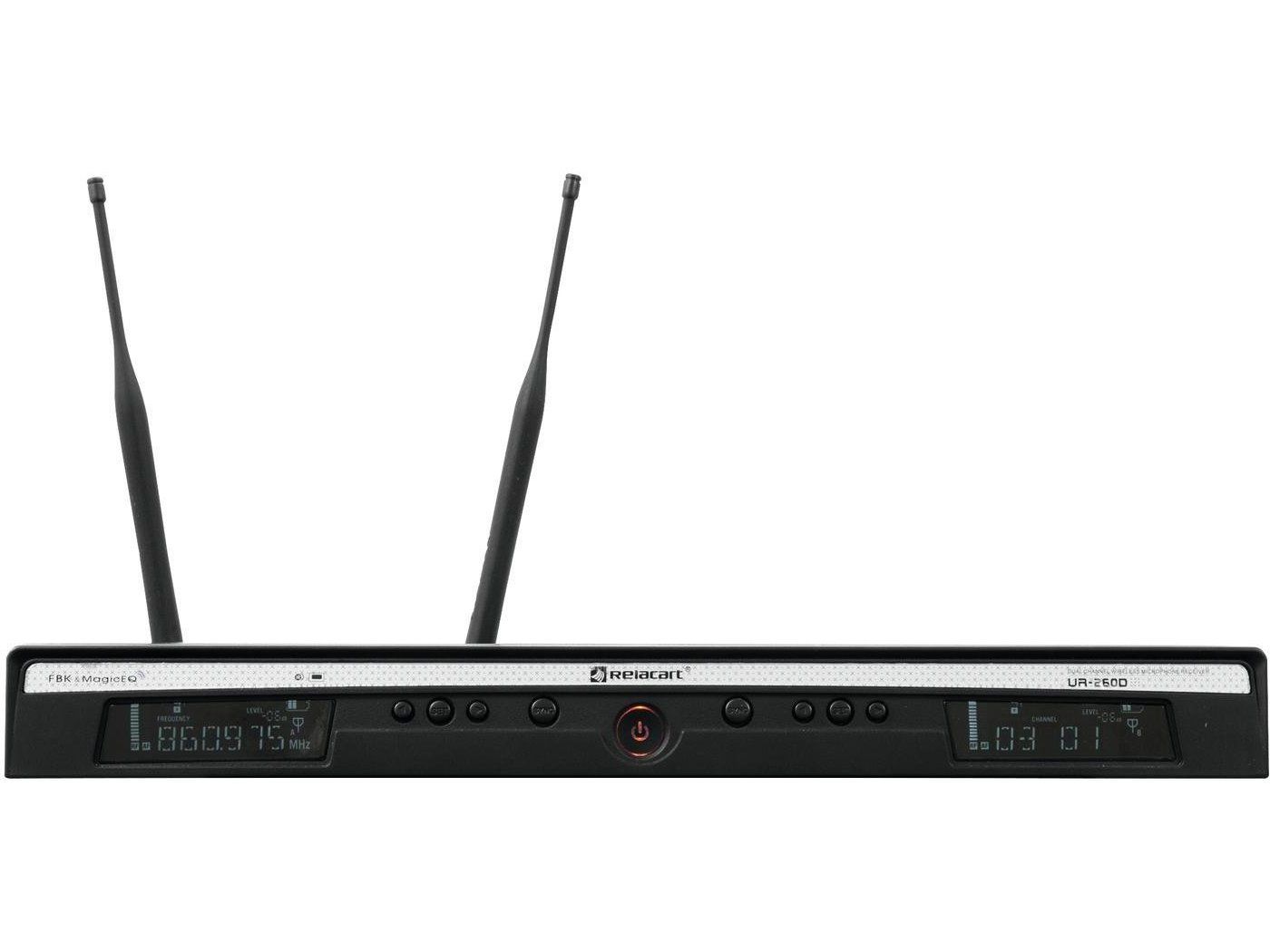 Relacart Set UR-260D Bodypack with HM-600S Headset and Lavalier