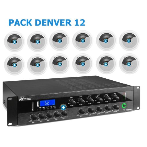 Pack de Hilo Musical -DENVER - 12 - Altavoces de linea de 100v 2