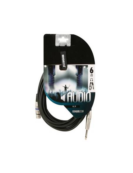 HQ Power Cable XLR hembra a Jack mono macho - 6 metros - 1