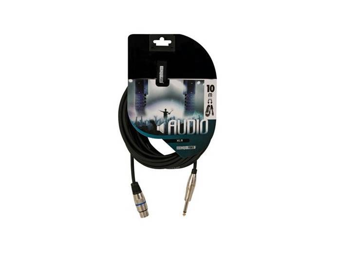 HQ Power Cable Jack macho mono a XLR hembra - 10 Metros
