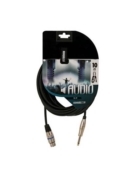 HQ Power Cable Jack macho mono a XLR hembra - 10 Metros