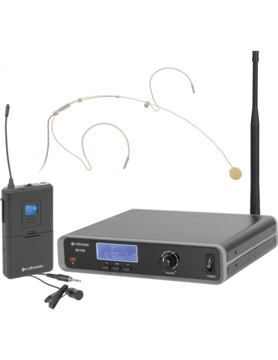 CITRONIC RU105N Microfono UHF Inalámbrico de Diadema 171973 - 4