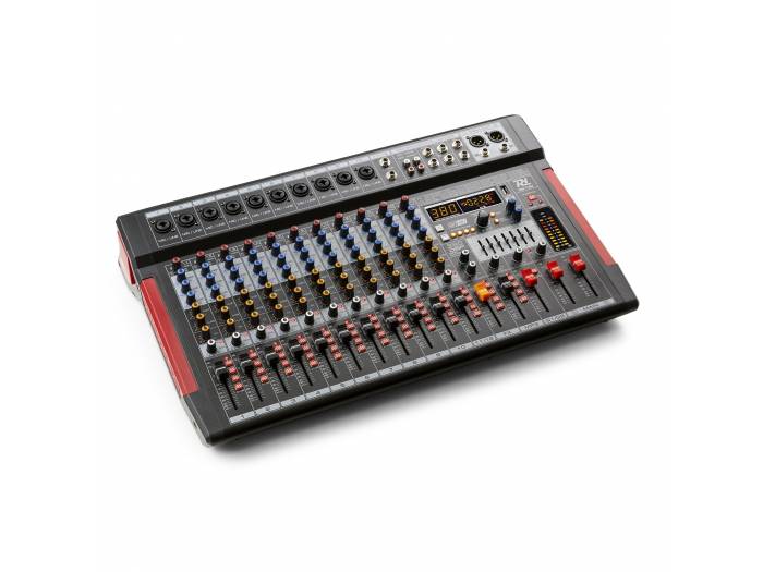 POWER DYNAMIC PDM-T1204 MEZCLADOR DE DIRECTO 12 CANALES DSP/MP3