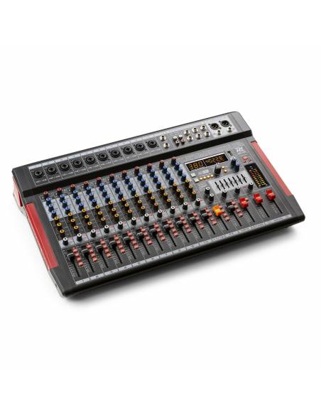 POWER DYNAMIC PDM-T1204 MEZCLADOR DE DIRECTO 12 CANALES DSP/MP3