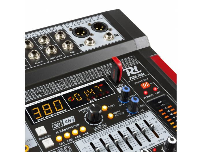 POWER DYNAMICS PDM-T804 MEZCLADOR DE DIRECTO 8 CANALES DSP/MP3 - 2