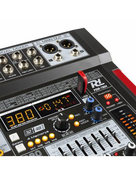POWER DYNAMICS PDM-T804 MEZCLADOR DE DIRECTO 8 CANALES DSP/MP3 - 2