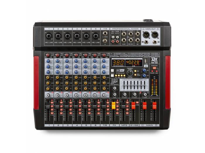 POWER DYNAMICS PDM-T804 MEZCLADOR DE DIRECTO 8 CANALES DSP/MP3 - 7