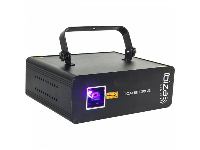 Ibiza Light SCAN 1100 RGB Laser RGB de Animación con Dmx 1100mw - 1
