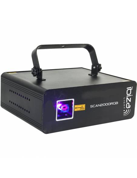 Ibiza Light SCAN 2000 RGB Laser RGB de Animación con Dmx & Ilda 2000mw - 1