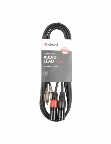 CHORD CABLE RCA-XLR MACHO de 1.5 metros