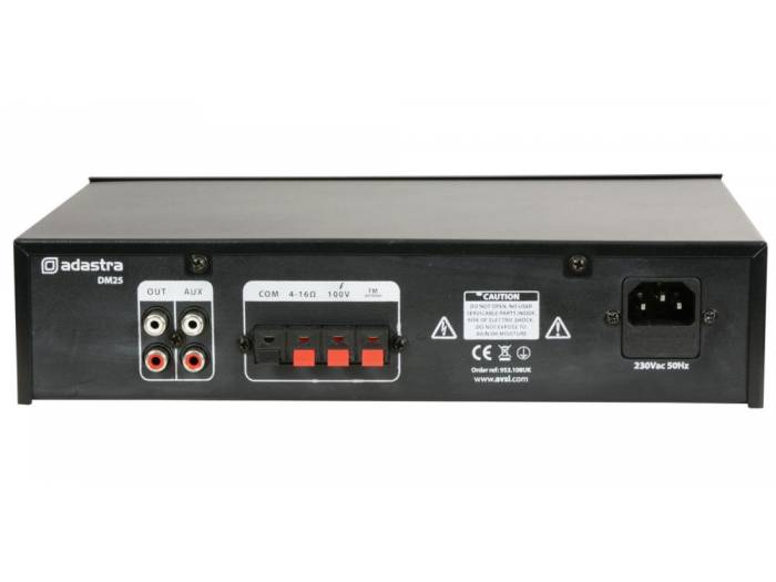 ADASTRA DM25 Amplificador Línea 100V 25W RMS 953108 - 2