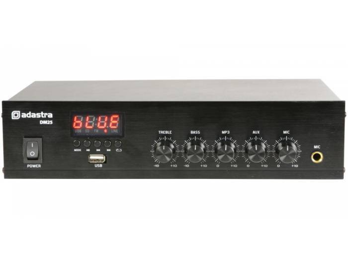 ADASTRA DM25 Amplificador Línea 100V 25W RMS 953108 - 3