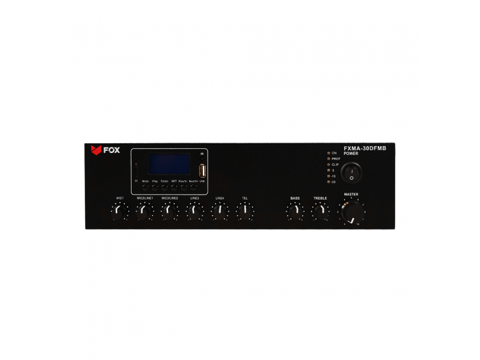 AVFOX FXMA-30DFMB Amplificador compacto de tamaño mini para megafonía - 2