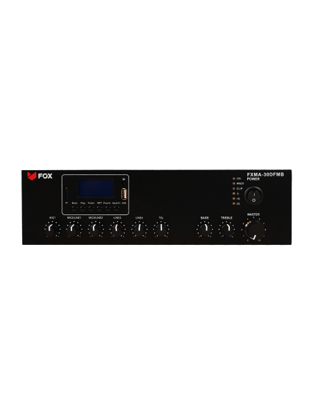 AVFOX FXMA-30DFMB Amplificador compacto de tamaño mini para megafonía - 2