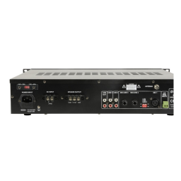 ADASTRA RM60 Amplificador Línea 100V Reproductor USB / SD, sintonizador FM y receptor Bluetooth - 1 2