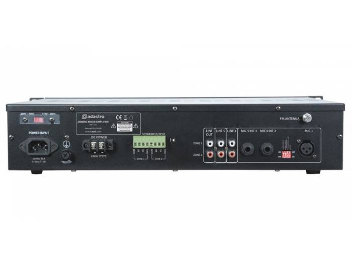 Adastra RM1202 Amplificador 2 x 120W Línea 100V - 1