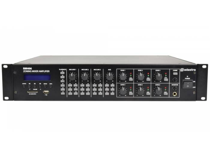 ADASTRA RM406 Amplificador Matriz Línea 100V 6 Zonas 953160 - 4