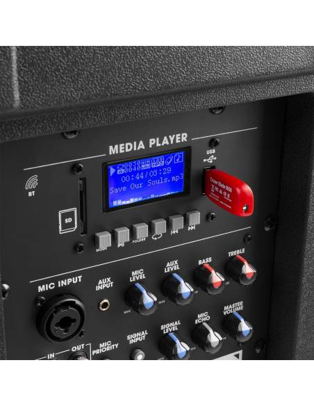 Vonyx VSA500-BP Altavoz Portátil 12" HH+BP UHF 800w - 8