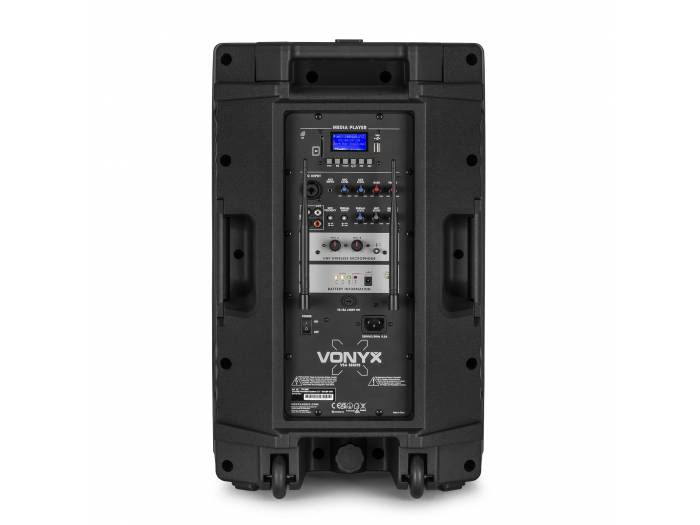 Vonyx VSA500-BP Altavoz Portátil 12" HH+BP UHF 800w - 9