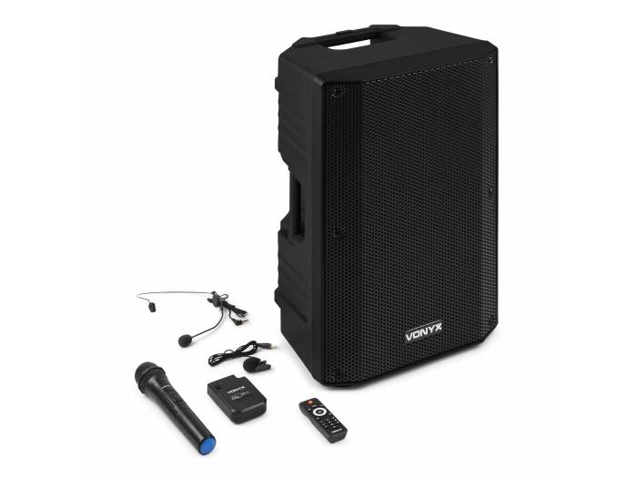 Vonyx VSA500-BP Altavoz Portátil 12" HH+BP UHF 800w - 10