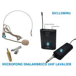 SEVEN SOUNDVECTOR SV112WMU MICROFONO INALAMBRICO UHF LAVALIER - 1 2