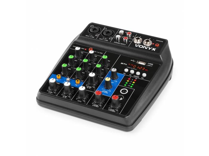 VONYX VMM100 Mixer 3ch USB BT. VMM100 Mezclador Audio con USB/BT - 6
