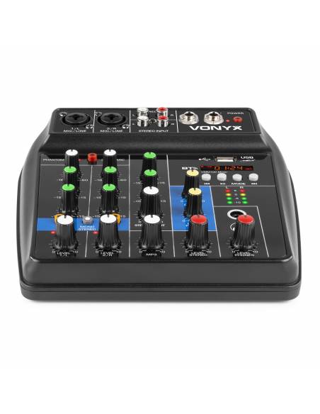 VONYX VMM100 Mixer 3ch USB BT. VMM100 Mezclador Audio con USB/BT - 7