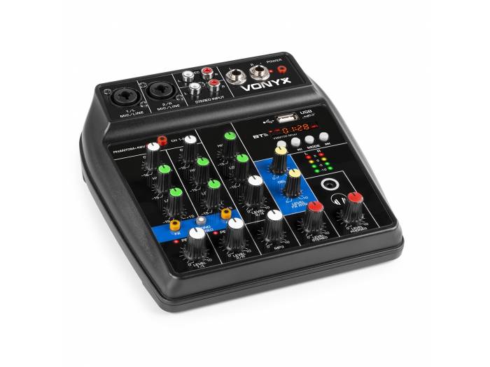 VONYX VMM100 Mixer 3ch USB BT. VMM100 Mezclador Audio con USB/BT - 8