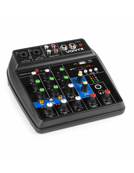 VONYX VMM100 Mixer 3ch USB BT. VMM100 Mezclador Audio con USB/BT - 8