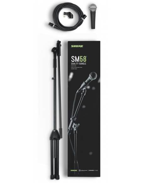 SHURE SM58 Quality Bundle Micrófono + Soporte - 2