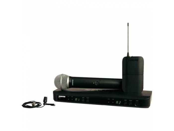 SHURE BLX1288E/CVL H8E Combo inalámbrico PG58 y CVL Lavalier. 518-542MHz.