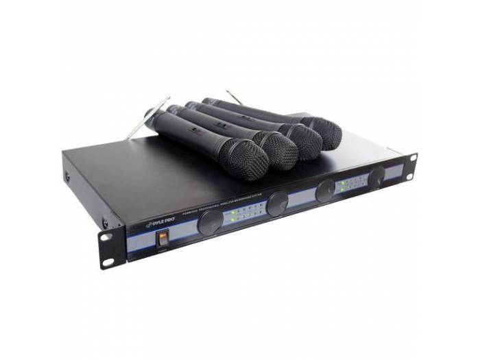 Pyle Pro PDWM5000 - Set de 4 microfonos de mano inalambricos - 1
