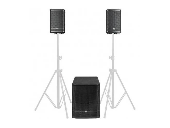 DAP Audio Pure Club 15  Connunto Subwoofer 15" + 8" Tops con DSP - 5