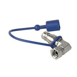 Showtec  CO₂ 90° 3/8 a adaptador Q-lock macho 61028