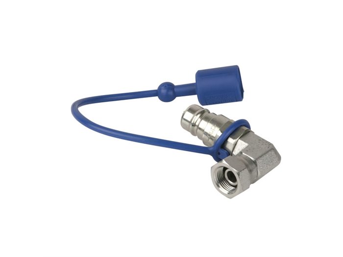 Showtec  CO₂ 90° 3/8 a adaptador Q-lock macho 61028