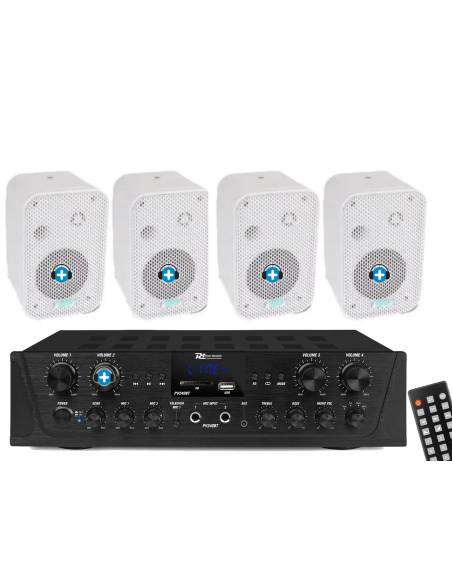 EQUIPO DE SONIDO VENICE 4  HILO MUSICAL 4 ZONAS White - 4 altavoces 4 pulgadas - 3