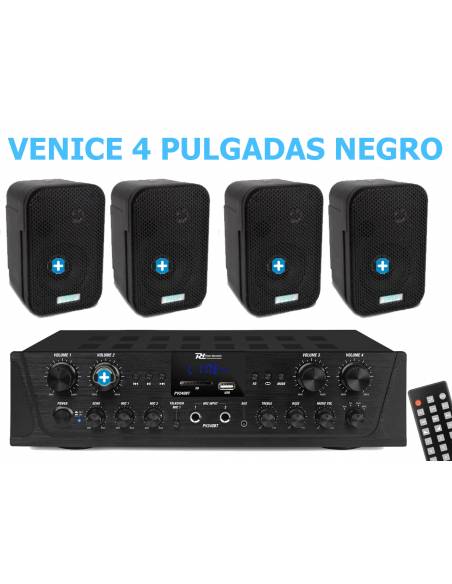 EQUIPO DE SONIDO VENICE 4  HILO MUSICAL 4 ZONAS - 4 altavoces 4 pulgadas - 17
