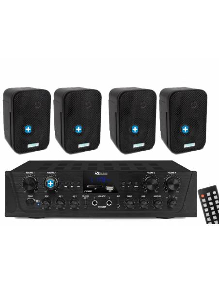 EQUIPO DE SONIDO VENICE 4  HILO MUSICAL 4 ZONAS - 4 altavoces 4 pulgadas