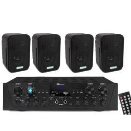 EQUIPO DE SONIDO VENICE 5  HILO MUSICAL Black 4 ZONAS - 4 altavoces 5 pulgadas