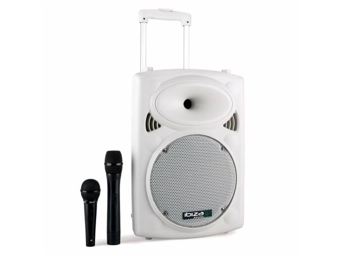Ibiza Sound PORT10VHF-BT-WH, Altavoz Portatil 10 Pulgadas, 500 W , Blanco - 2