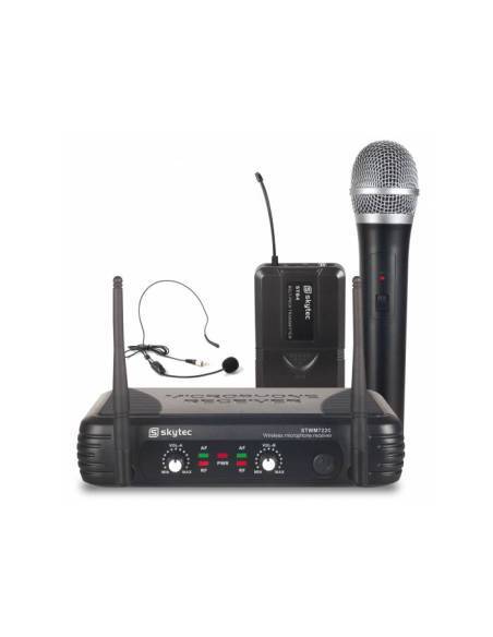 Skytec STWM722C micro UHF 2 canales combi div.