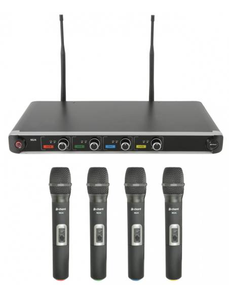 CHORD NU4-H Microfono Inalambrico de Mano 4 Canales 171843 - 2