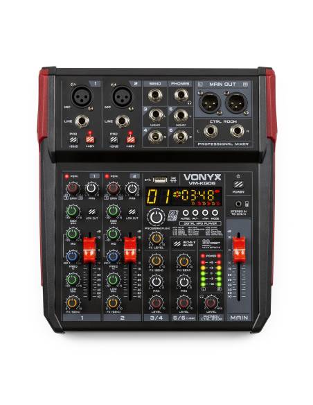 VONYX VM-KG06 Mezclador 6 canales BT/DSP/USB grabación - 1