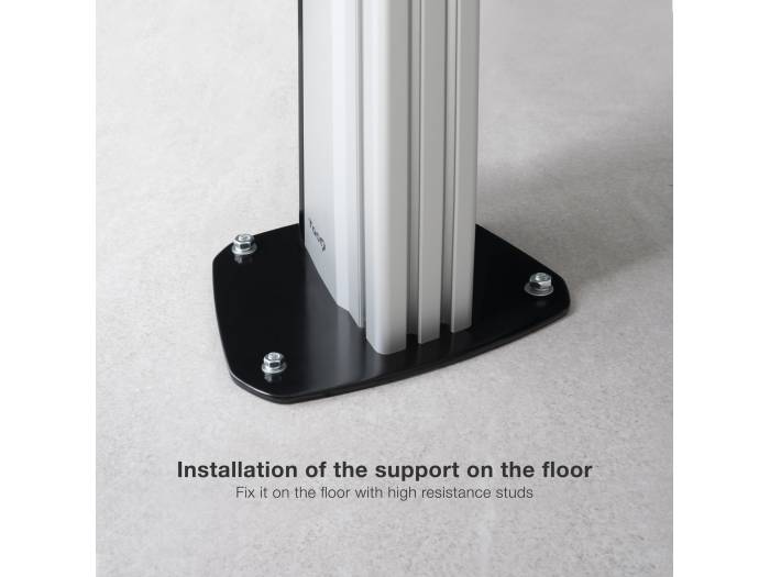 TOOQ SOPORTE SUELO FIJO ALUMINIO "THE TOWER" 37-70" 90° FS2270M-B